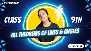 All Theorems of Lines and Angles in One Shot | Chapter - 6 | Class - 9 | Yashika Arora