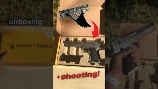 1 Minute Desert Eagle Unboxing & Shooting #shorts