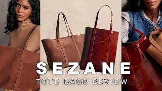 Sezane Le Cabas Tote Bag & Sezane Gabin Tote Bag Review + Try-On