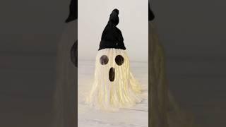 Easy Halloween Decor Ideas️DIY Gost with recycling jar #youtubeshorts #halloween #diycrafts