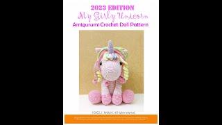 My Girly Unicorn Amigurumi Crochet Pattern Video HD2