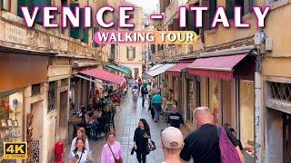 Amazing City Venice  4k Walking Tour with Real Amibient Sounds [With Captions]