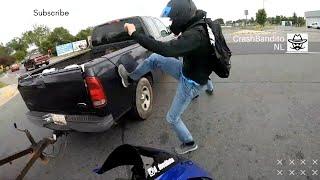 Epic Motorcycle Fails: Slippery Roads, Truck Collisions, and High-Speed Crashes | CrashBanditoNL