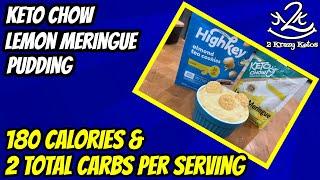 Keto Lemon Meringue pudding | High Protein, low carb pudding (with eggs)