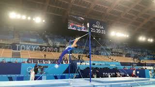 Tang Chia Hung 6.0 Routine Horizontal bar Tokyo Olympic Games podium training (Chinese Taipei, TPE)