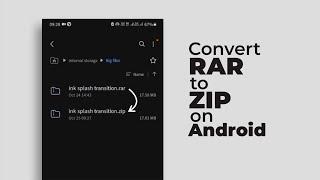 How to Convert RAR to ZIP on Android Using ZArchiver