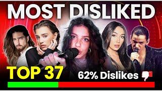 TOP 37 - Most Disliked Songs - Eurovision 2025 - All Songs!