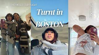 48 HOURS IN BOSTON | tattoos , celtics game , we missed our flight back home #vlog