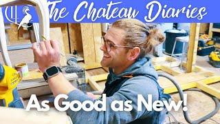 Amaury Masterfully Repairs Antique Furniture & Christmas Prep with Gerry for Chateau DIY!