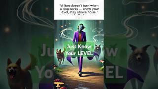 "Stay Above the Noise  | Joker’s Silent Power"#successmindset #jokershorts #lifelessons #shorts