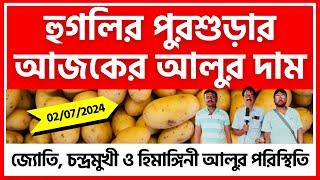 02/07/2024 : হুগলির পুরশুড়ার আজকের আলুর দাম | Today's Potato Price in Purshura - India Potato News