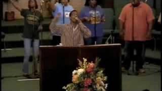 Rev. Brandon Nelson in worship