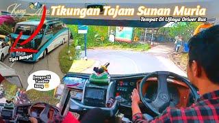 Wow Disini lah Driver Bus di uji skill nya || akses jalan menuju Sunan Gunung Muria