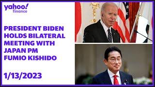 President Biden holds bilateral meeting with Japan PM Fumio Kishido