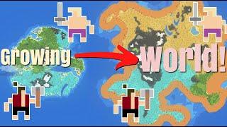 A War Between Kingdoms But The Continent Keeps GROWING! - WorldBox