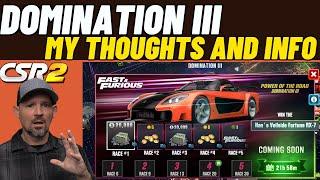 CSR2 Domination III - My Thoughts and Info - Any good?