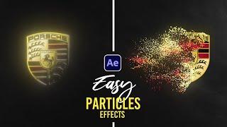 After Effects Tutorial: Particles Logo & Text Animation | Simple Way - Trapcode Particular Tutorial