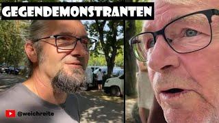 Gegendemonstranten [Karstädt "AfD Familienfest" 7.9.24]