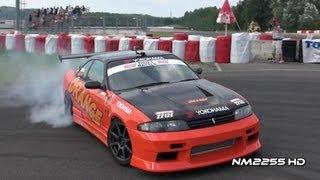 Team Orange Skyline R33 Drifting!