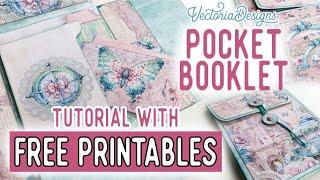 Pocket Booklet Tutorial + All the Printables for Free