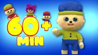 Knitted Cha-Cha, Chicky, Lya-Lya & Boom-Boom Toys | Mega Compilation | D Billions Kids Songs