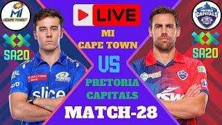 LIVE SA20 : Pretoria Capitals vs  MI Cape Town  || SA20 LEAGUE 2024 SCORE AND COMMENTARY