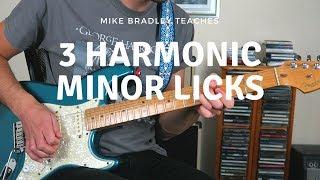 Learn 3 Harmonic Minor Licks