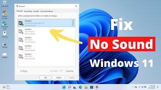 How to Fix No Sound Issue in Windows 11 (Easy Fix)