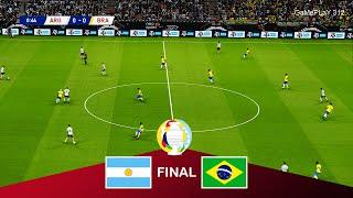 Argentina vs Brazil - Copa America 2021 Final - Full Match HD PES 2021