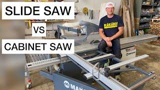 Slide vs cabinet table saw