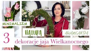 JAK UDEKOROWAĆ JAJO Z MCHU I PAPIERU / JAJKO WIELKANOCNE W NATURZE / 3 WERJE