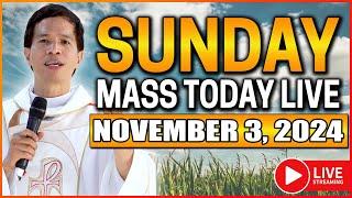 SUNDAY FILIPINO ONLINE LIVE MASS TODAY || NOVEMBER 3, 2024 || FR. FIDEL ROURA