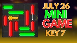 July 26 Hamster Kombat Mini Game: Claim Key 7