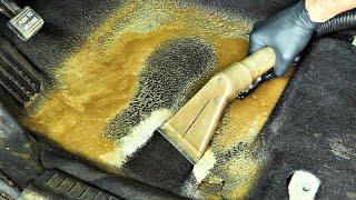 Satisfying Car Carpet Extraction | ASMR No Music | Auto Detailing