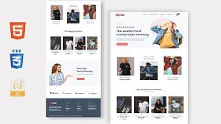 How to Create Complete Responsive Ecommerce Website Using HTML and CSS | Responsive Website Tutorial