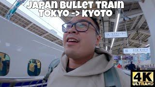 RIDING THE FASTEST BULLET TRAIN IN JAPAN FROM TOKYO TO KYOTO!  [4K]