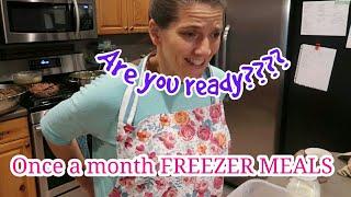 My BIGGEST Large family Once a month FREEZER MEALS video EVER!!!