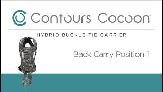 Back Carry Position 1 | Contours Cocoon® Baby Carrier | Model ZC007