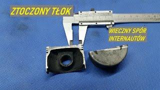 STOCZONY TŁOK W PÓŁ ILE BYŁO MATERIAŁU 139QMB GY6 47mm