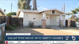 Squatters move into empty homes