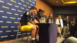 Michigan’s John O’Korn emotional after loss to Ohio State