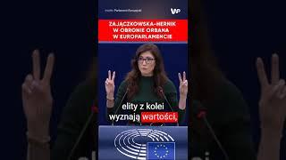 Zajączkowska-Hernik w obronie Orbana w Europarlamencie