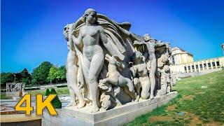 Relaxing Walking tour - Jardins du Trocadéro - Paris France 4K