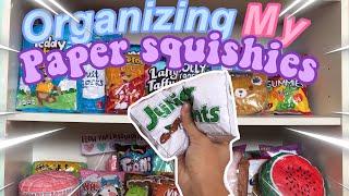 ORGANIZING ALL OF MY PAPER SQUISHIES! - new organizer-