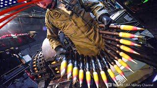 30 mm Rounds! - Inside the AC-130 Gunship: Loading, Firing and Impact a 30 mm Chain Gun