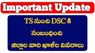 TS DSC District wise Vacancies Notification | DSC Notification | DSC 2023 | By Notifications Academy