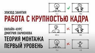 Монтаж по крупности. Эпизод занятия курса «Теория монтажа. Первый уровень» Дмитрий Ларионов