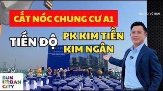 Cất nóc toà chung cư A1 đầu tiên - Tiến độ phân khu Kim Tiền, Kim Ngân | Mới nhất ngày 28/12/2024