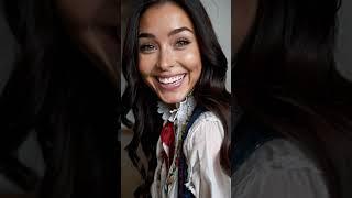  Smiling with playful flirtation