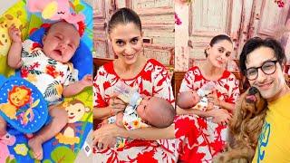 New Mom Shilpa Saklani Feeding Her Daughter Ishaani ,Hubby Apurva Agnihotri Captures Cutesy Moments